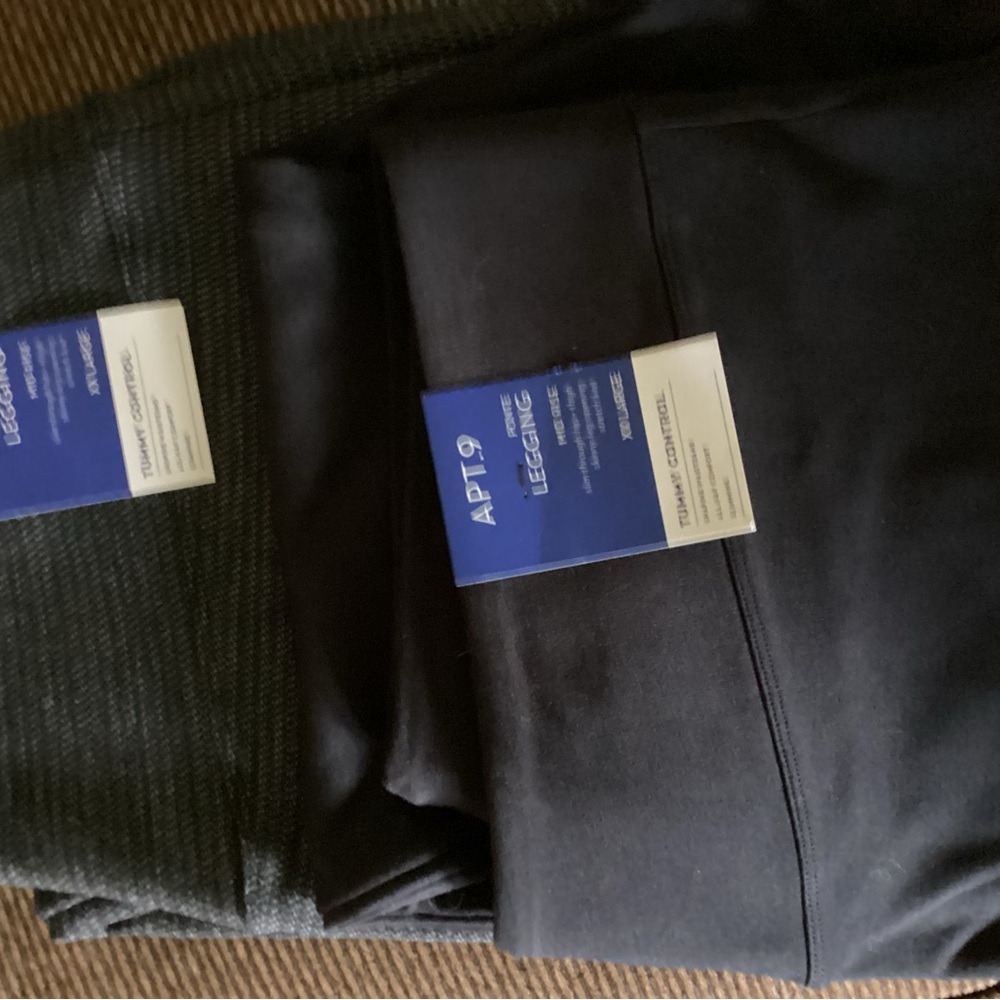 Apt. 9 Tummy Control Ponte Leggings - 2 pairs NWT XXL